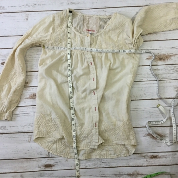 Johnny Was 3J Workshop cream embroidered top - Picture 7 of 9